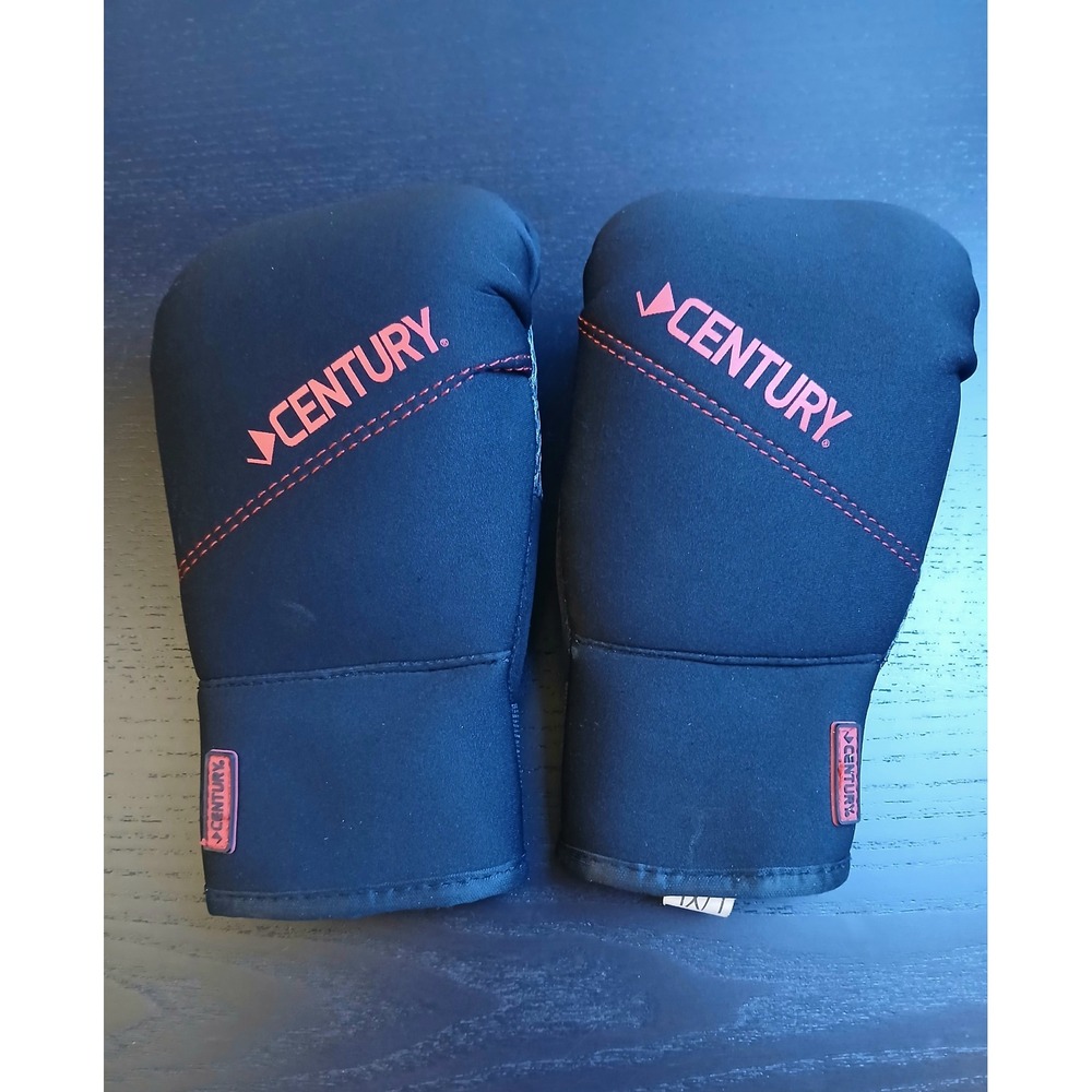 Century FloMotion Black Red Mesh Neoprene Bag Gloves L/XL Cardio Kickboxing